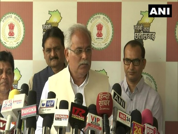 Chhattisgarh Chief Minister Bhupesh Baghel in Raipur (Photo/ANI) 