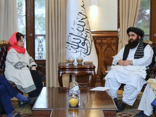 UN Special Representative with acting Taliban Foreign Minister (Photo/@UNAMAnews)