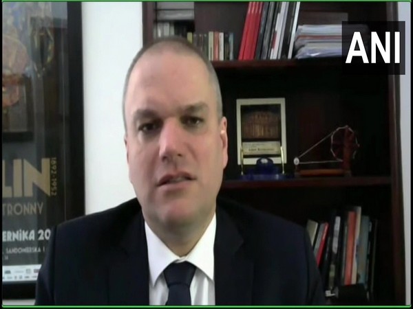 Adam Burakowski, Poland Ambassador speaking to ANI (Photo/ANI)