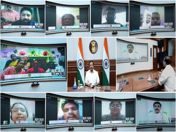 MoS V Muraleedharan interacted with parents of students, who are stuck in Ukraine. (Pic credit: V Muraleedharan)