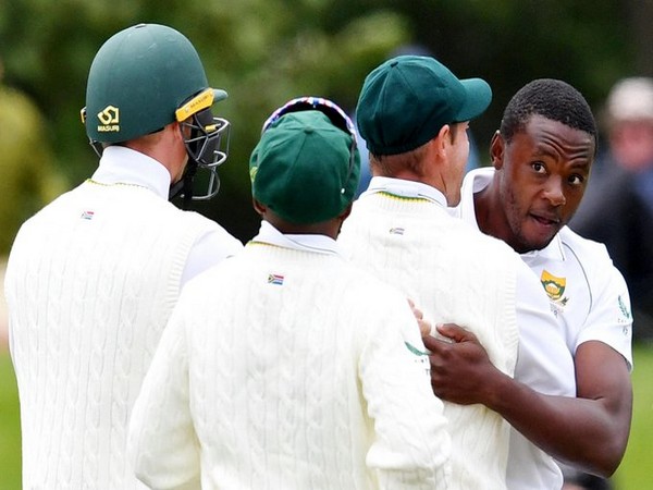 Kagiso Rabada in action against NZ (Photo/ ICC Twitter)