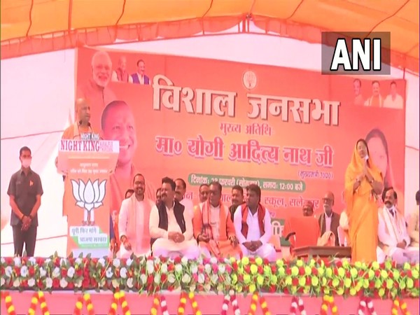 Uttar Pradesh CM Yogi Adityanath in Deoria (Photo/ANI)