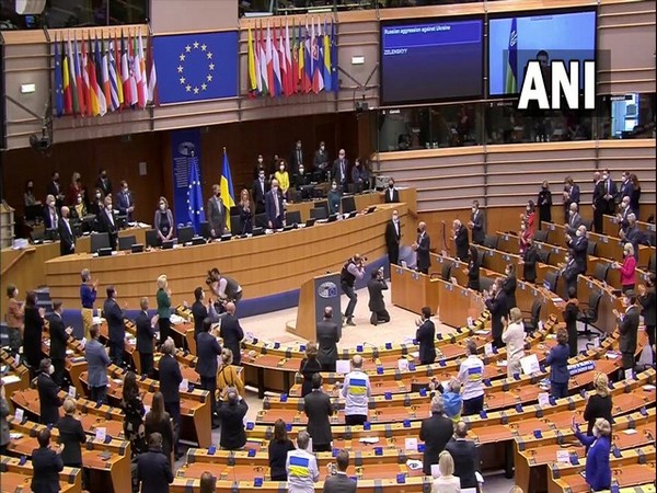 Ukraine President Volodymyr Zelenskyy received a standing ovation after his address at European Parliament