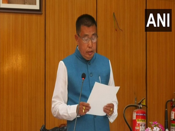BJP's Sorokhaibam Rajen Singh sworn in as protem speaker of Manipur Assembly (Photo/ANI)