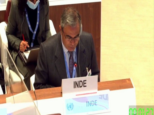 Ambassador Indra Mani Pandey at UN in Geneva.
