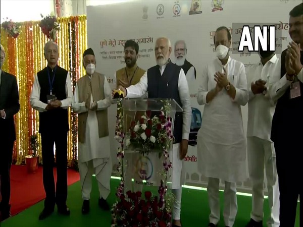 PM Modi inaugurates Pune Metro Rail Project (Photo/ANI)