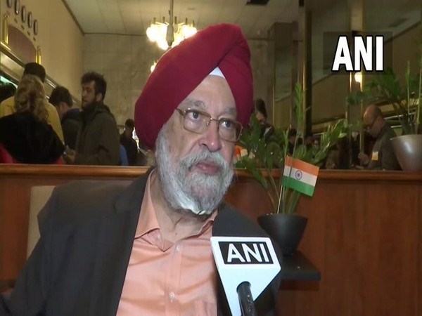 Union Minister Hardeep Singh Puri speaking to ANI. (Photo/ANI)