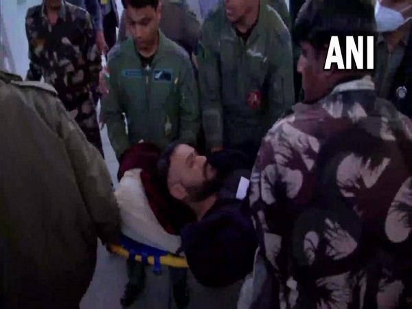 Harjyot Singh, Indian student shot at and injured in Ukraine's Kyiv arrives at Hindon airbase (Photo/ANI)