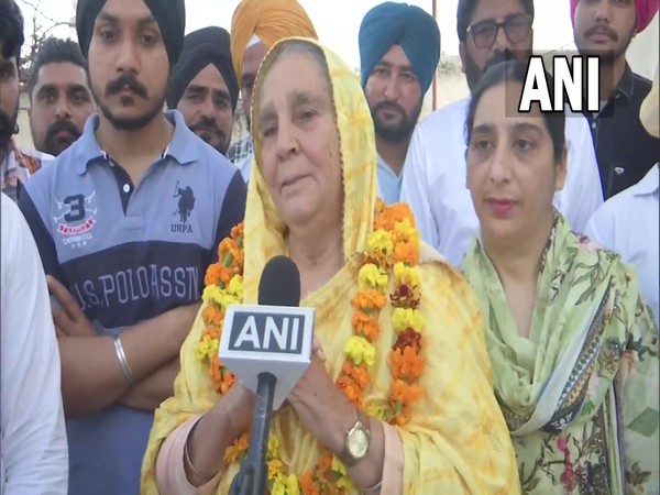 Harpal Kaur, mother of Bhagwant Mann (Photo/ANI)