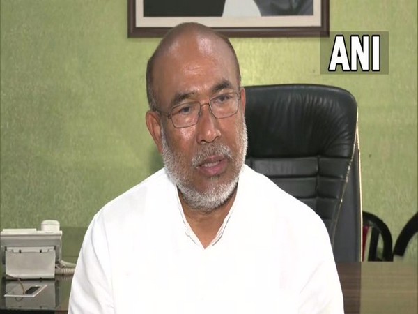 Manipur CM N Biren Singh (Photo/ANI)