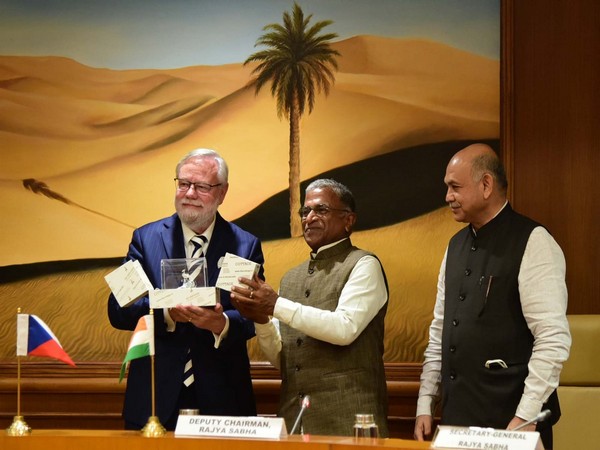RS Deputy Chairman Harivansh meets Czech Senate vice president Jiri Oberfalzer 