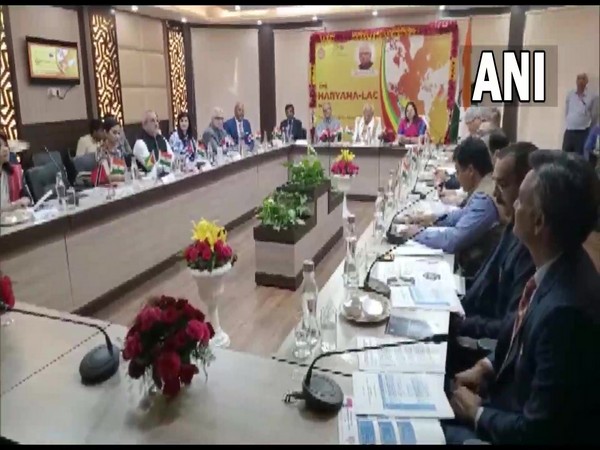 A visual from the meeting. (Photos/ANI)