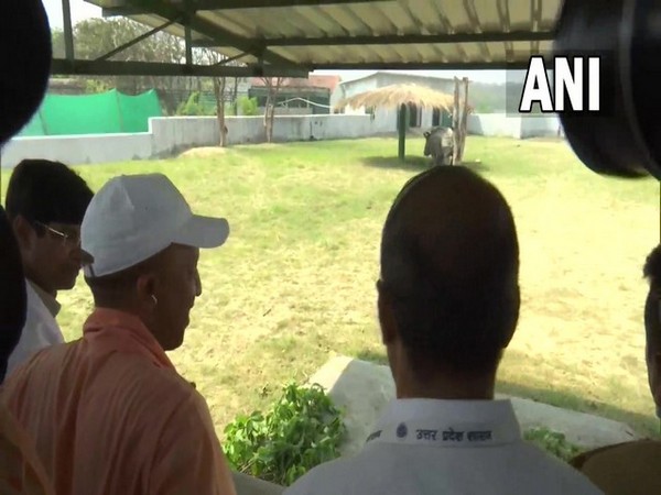 CM Yogi at the Shaheed Ashfaq Ullah Khan Zoo, Gorakhpur (Photo/ANI)