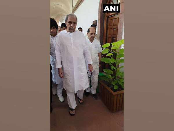 Odisha CM Naveen Patnaik in Parliament (Photo/ANI)