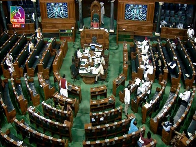 Lok Sabha adjourned