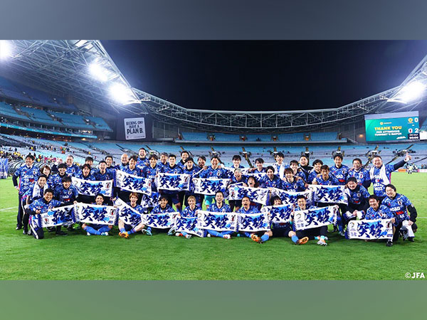 Japan palyers celebrating after win against Australia (Photo: JFA)