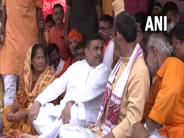 BJP leader Suvendu Adhikari at Rampurhat (Photo/ANI)