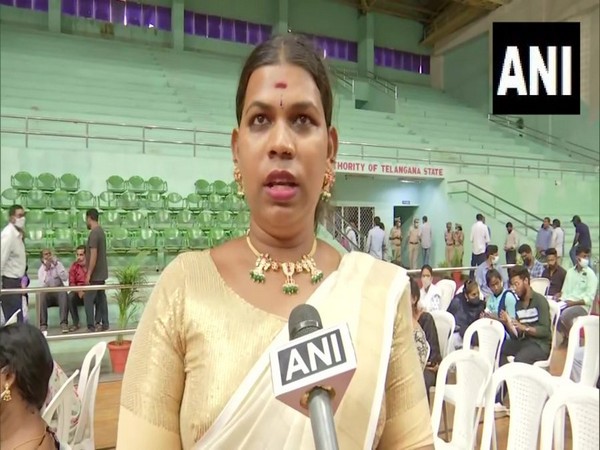 Madhushalini, a job aspirant in Hyderabad job fair (Photo/ANI)