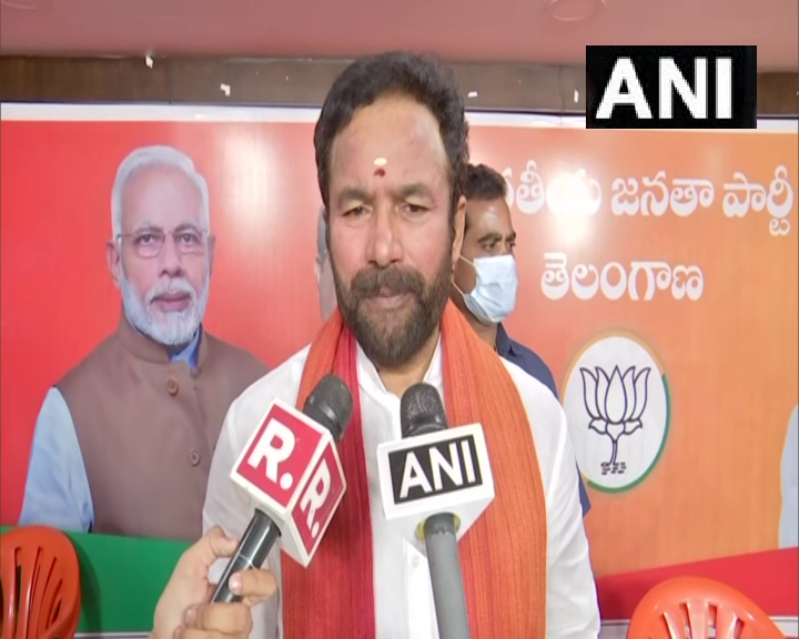 Union Minister G Kishan Reddy in Hyderabad (Photo/ANI)  