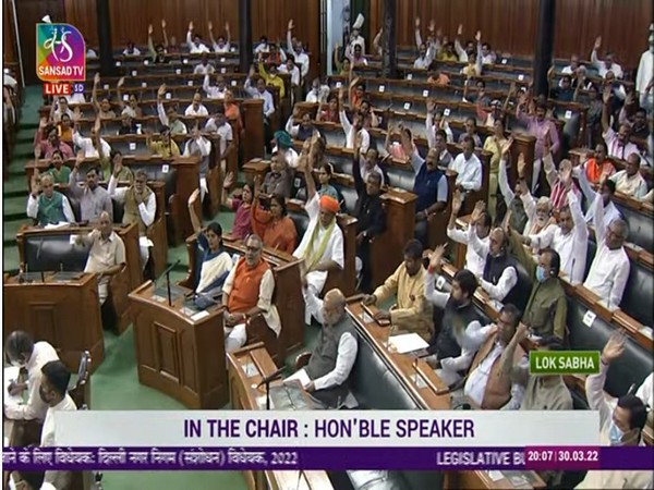 Proceedings of the Lok Sabha (Photo credit: Sansad TV)