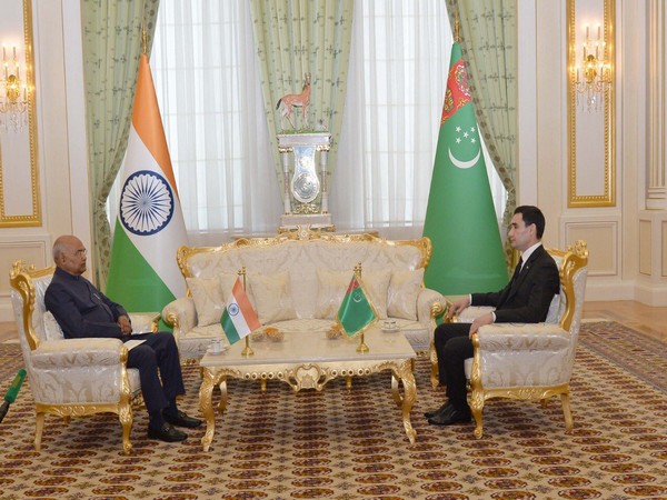 President Kovind with Turkmenistan President Seder Berdimuhamedov (Photo/Twitter: Rashtrapatibhavan) 