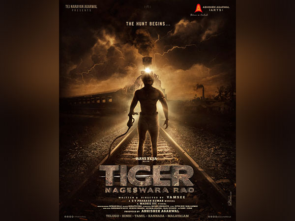 Poster of 'Tiger Nageswara Rao' (Image source: Twitter)