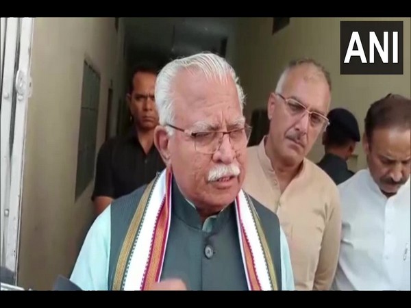 Haryana Chief Minister Manohar Lal Khattar (Photo/ANI)