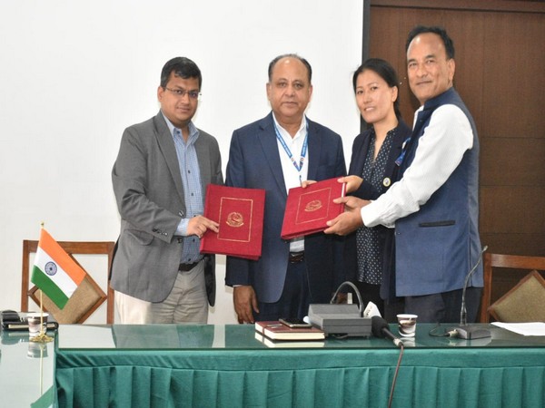 Indian embassy signs MoU with Nepal govt for construction of Khumjung Khunde wastewater management project (Photo/Twitter: Indian embassy)