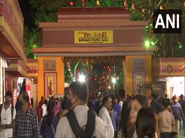 Visual from the Toshali National Crafts Mela in Bhubaneswar (Photo/ANI)