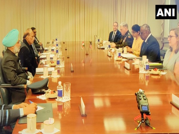 India-US 2+ 2 Dialogue: Rajnath Singh holds delegation-level talks with US counterpart at Pentagon