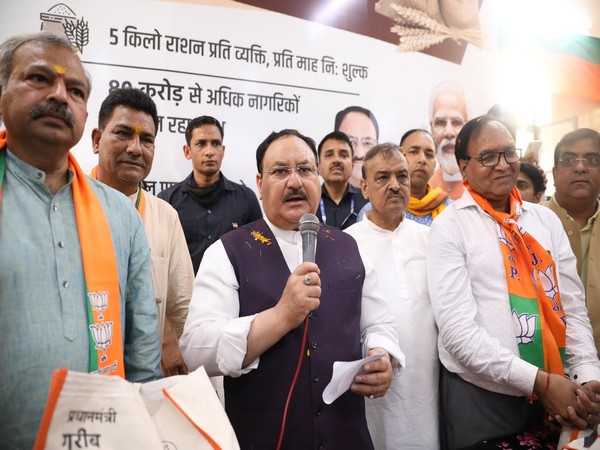 BJP president JP Nadda at Delhi's Kailash Nagar