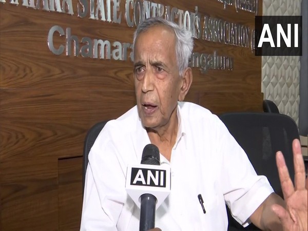 Karnataka Contractors' Association president D Kempanna (Photo:ANI)