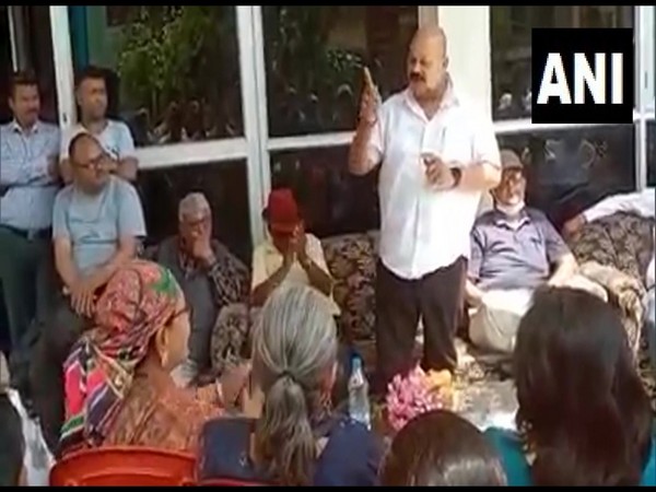 Congress MLA from Dharchula Harish Dhami addressing a gathering here (Photo/ANI)