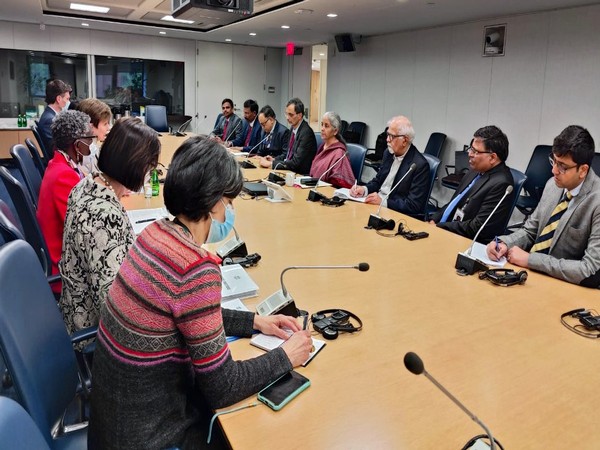 Union Minister of Finance Nirmala Sitharaman met Kristalina Georgieva, International Monetary Fund Managing Director (Photo Credit: Twitter)
