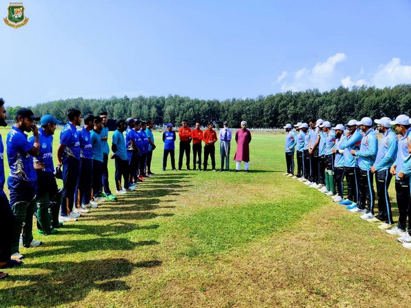 A minute of silence was observed before start of the matches of 40th National Cricket Championship in Cox's Bazar. (Photo/ Bangladesh Cricket)