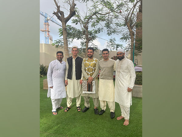 A visual from the celebration by Gujarat Titans players. (Photo - GT Media)