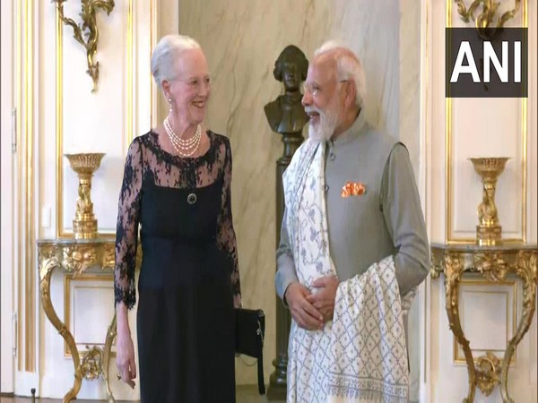 Prime Minister Narendra Modi with Queen of the Kingdom of Denmark, Margrethe II.