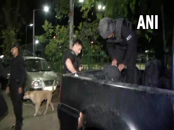 NSG team at Delhi's Mohammadpur on Tuesday (Photo/ANI)