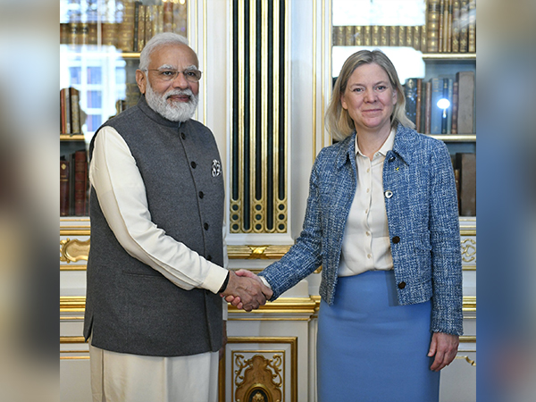 PM Modi reviews India-Sweden bilateral partnership with counterpart Magdalena Andersson (Twitter: Bagchi)