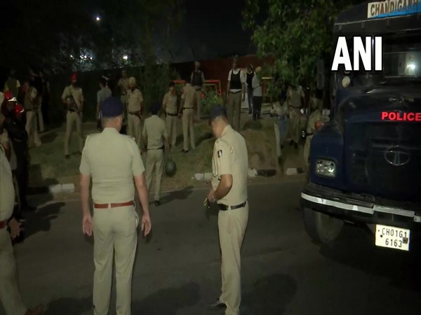 Visuals behind Burail Jail in Chandigarh on Saturday (Photo/ANI)