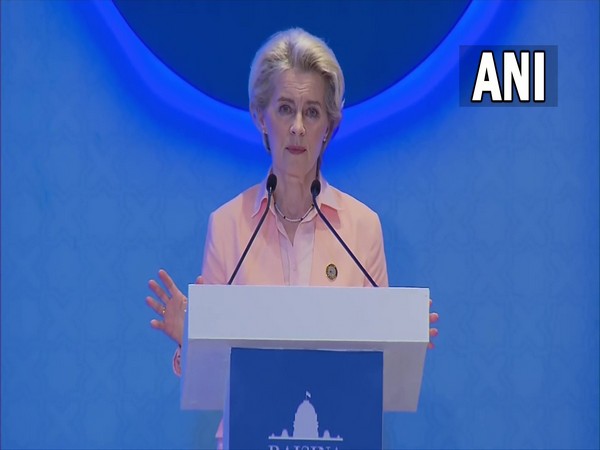 European Commission President Ursula von der Leyen at seventh edition of the Raisina Dialogue
