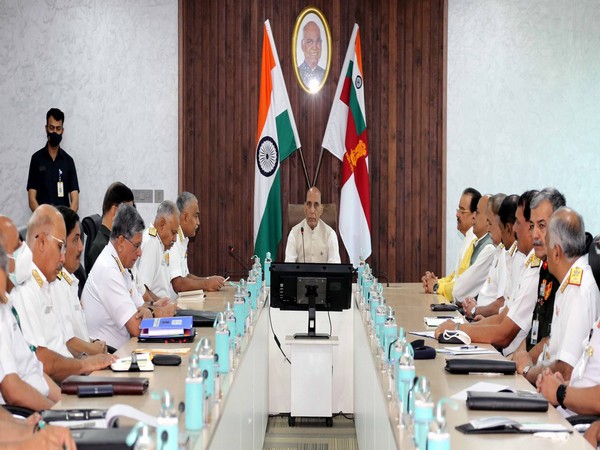 Defence Minister Rajnath Singh at Naval Commander's Conference 