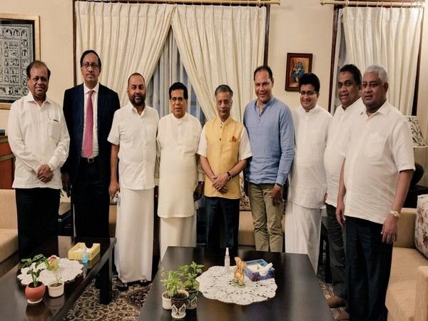 Indian envoy Gopal Baglay received a group of parliamentarians. (Photo Credit: Twitter)