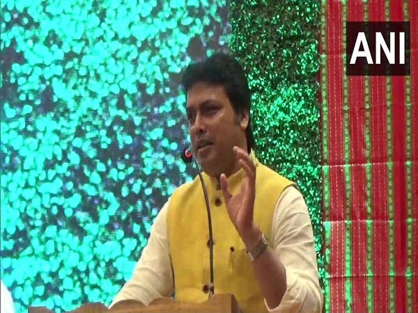 Tripura Chief Minister Biplab Kumar Deb in Agartala (Photo/ANI)