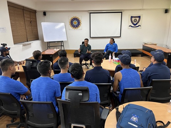 Rahul Dravid interacts with players from northeast (Photo: BCCI/Twitter)