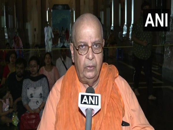 Belur Math Ramkrishna Mission monk Swami Satyapriya Nanda (Photo/ANI) 
