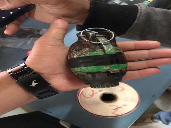 One person detained at Srinagar International Airport after airport security recovered a hand grenade from his baggage. (Photo/ANI)