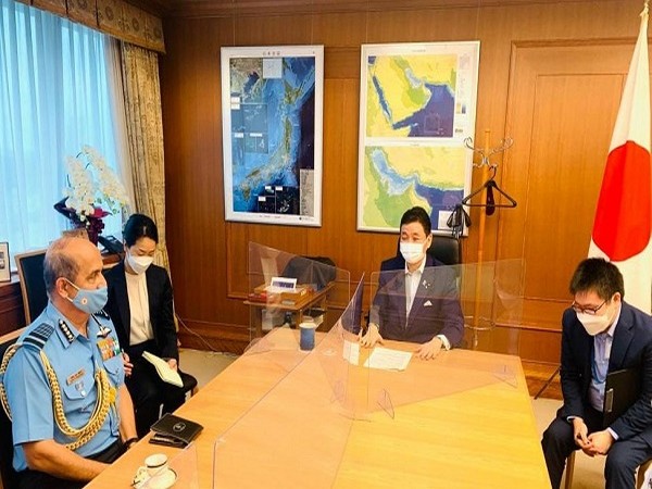 IAF meets Japanese Defence Minister Nobuo Kishi