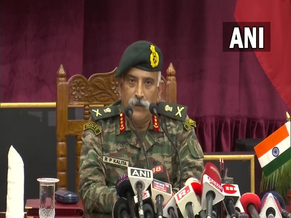 General Officer Commanding-in-Chief of Eastern Command Lt Gen RP Kalita in Guwahati (Photo/ANI)