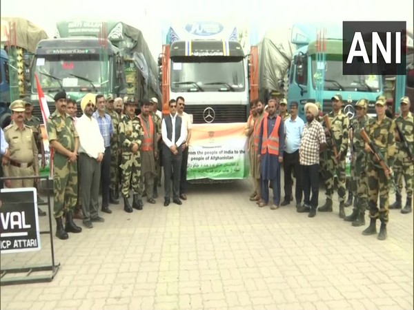 India sends 2,000 metric tons of wheat to Afghanistan (Photo/ANI)